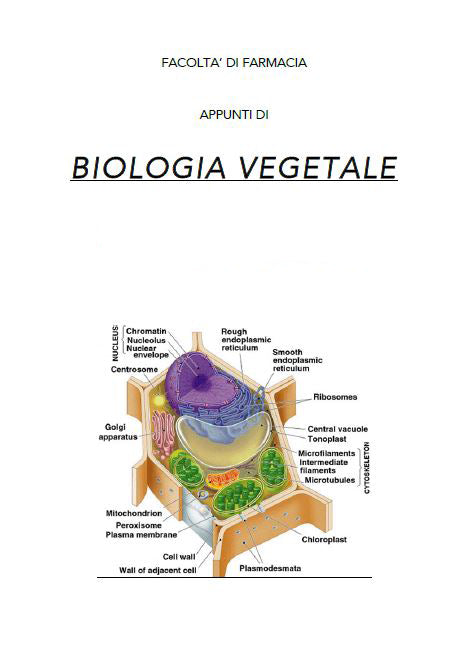Biologia Vegetale - Appunti