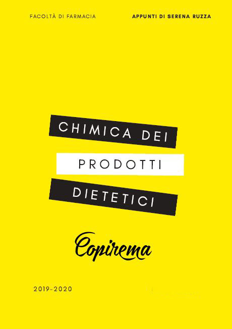 Chimica dei prodotti dietetici - Appunti