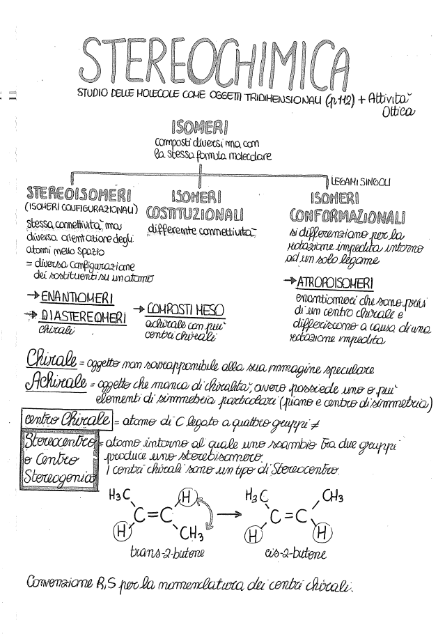 Chimica organica - Appunti