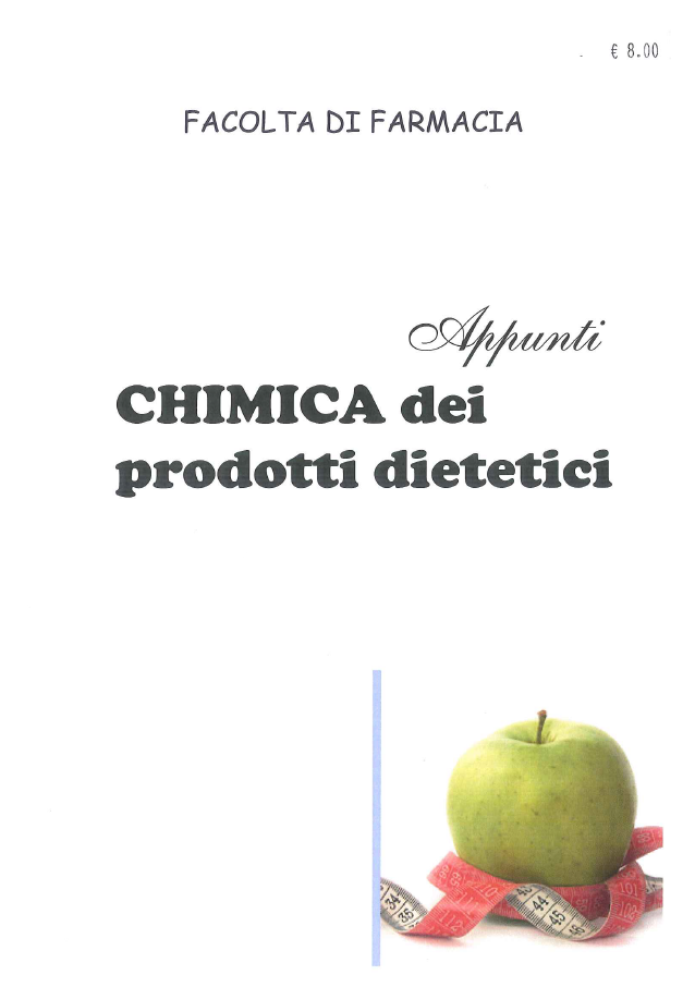 Chimica dei prodotti dietetici - Appunti